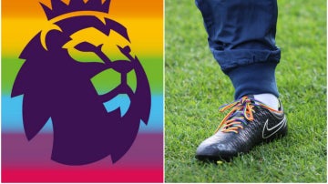 La campaña de la Premier con los cordones de las botas multicolores