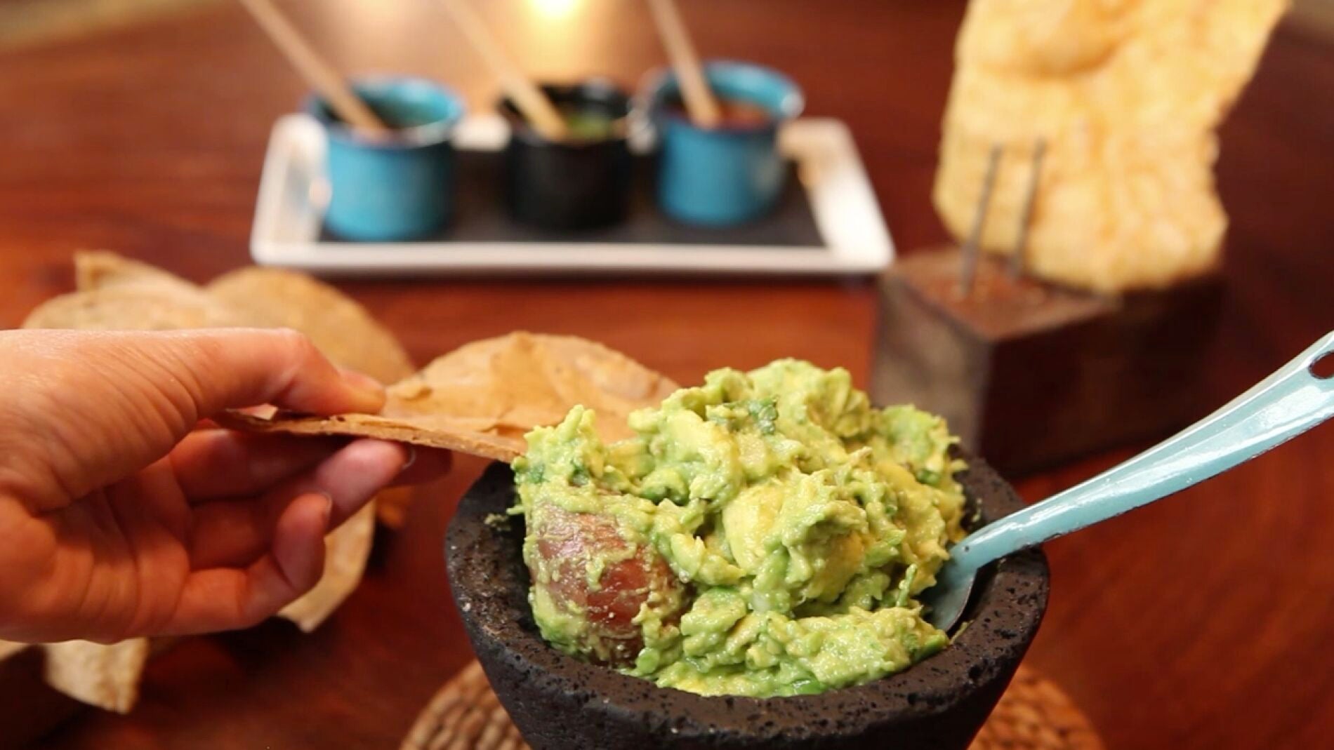 El guacamole del restaurante Oaxaca.