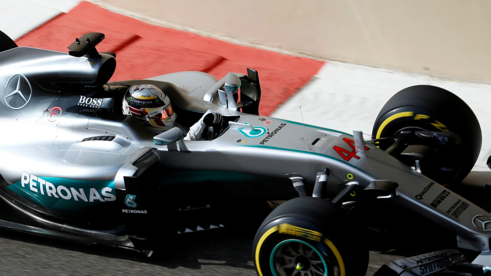 Hamilton, en Yas Marina