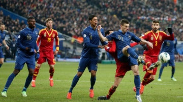 Partido entre España y Francia en el Stade de France