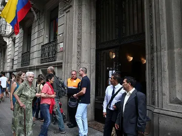 Entrada del consulado de Colombia en Barcelona Entrada del consulado de Colombia en Barcelona