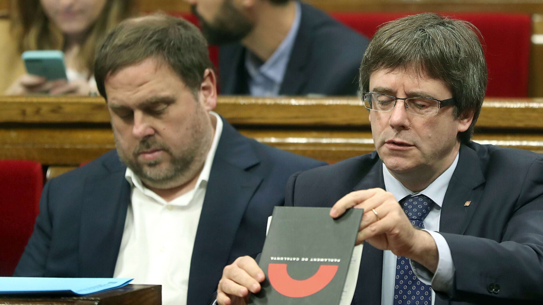 Oriol Junqueras y Carles Puigdemont