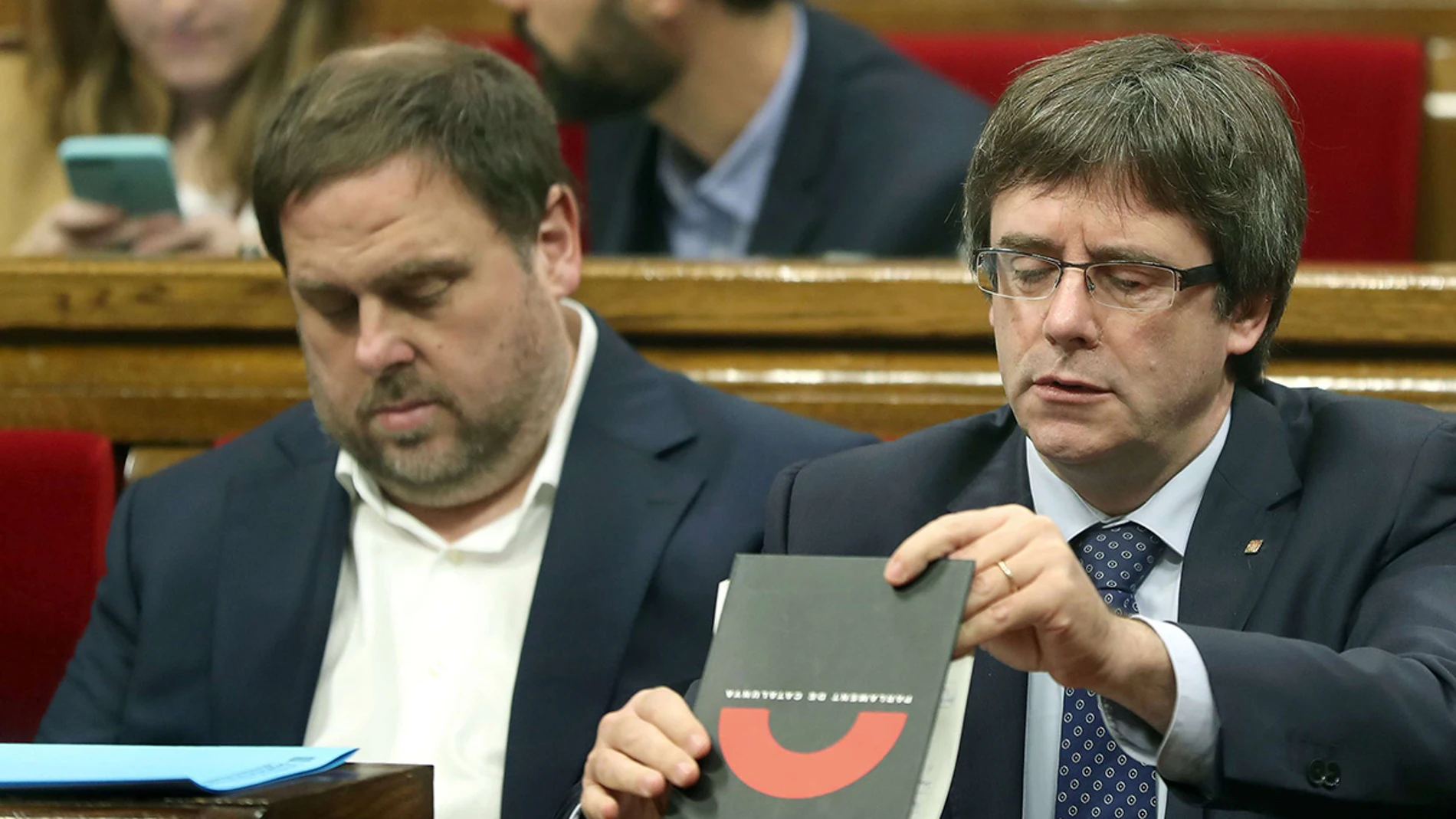 Oriol Junqueras y Carles Puigdemont Oriol Junqueras y Carles Puigdemont