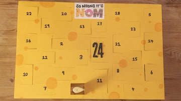 Calendario adviento de queso