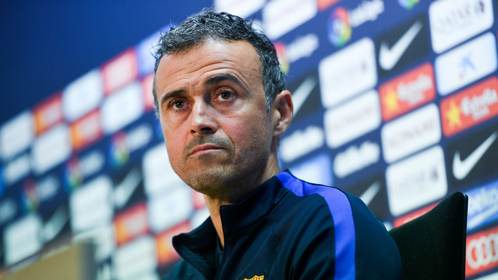 Luis Enrique, en la rueda de prensa previa al Clásico Luis Enrique, en la rueda de prensa previa al Clásico