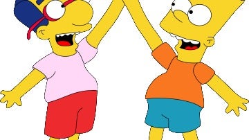 Milhouse y Bart