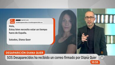 SOS Desaparecidos recibe un correo electrónico firmado por 'Diana Quer' en el que asegura estar fuera de España
