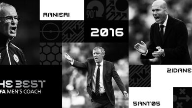 Zidane, Ranieri y Fernando Santos, finalistas a 'The Best' entrenador