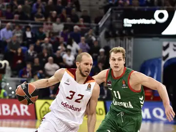 Una jugada del partido que enfrentaba al Baskonia ante el Galatasary Una jugada del partido que enfrentaba al Baskonia ante el Galatasary