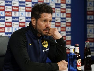 Diego Simeone en rueda de prensa