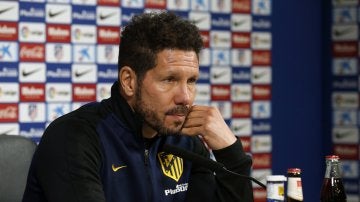 Diego Simeone en rueda de prensa