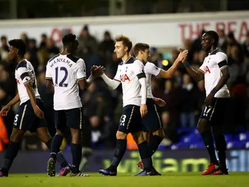 El Tottenham celebra un gol El Tottenham celebra un gol