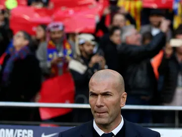 Zidane, en el Camp Nou Zidane, en el Camp Nou