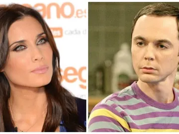 Pilar Rubio y Sheldon Cooper  Pilar Rubio y Sheldon Cooper