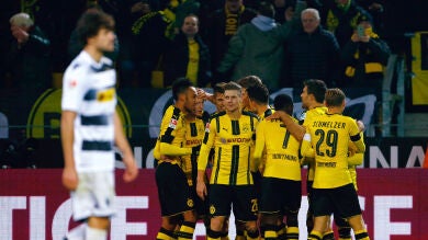 El Borussia Dortmund golea al Mönchengladbach antes de visitar el Bernabéu