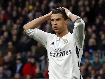 Cristiano Ronaldo se lamenta tras una jugada Cristiano Ronaldo se lamenta tras una jugada
