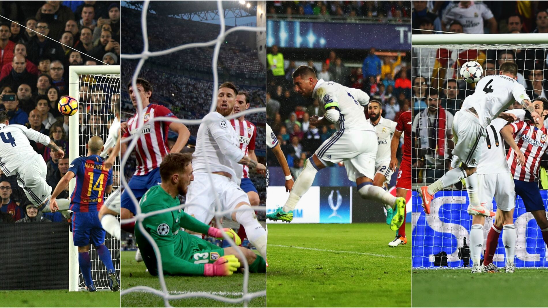 Goles decisivos de Ramos con el Real Madrid