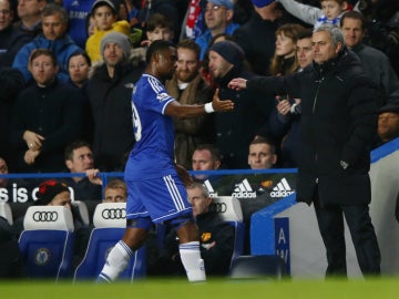 Eto'o y Mourinho, en el Chelsea