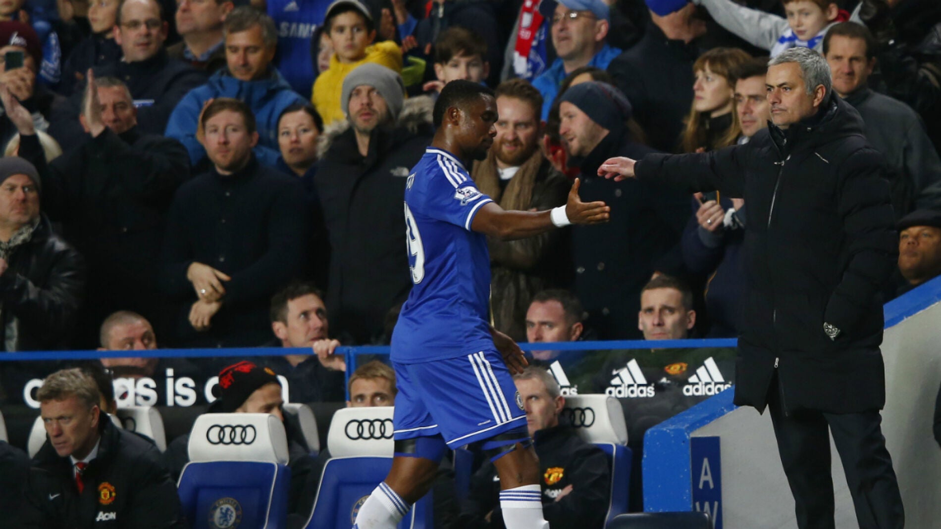 Eto'o y Mourinho, en el Chelsea