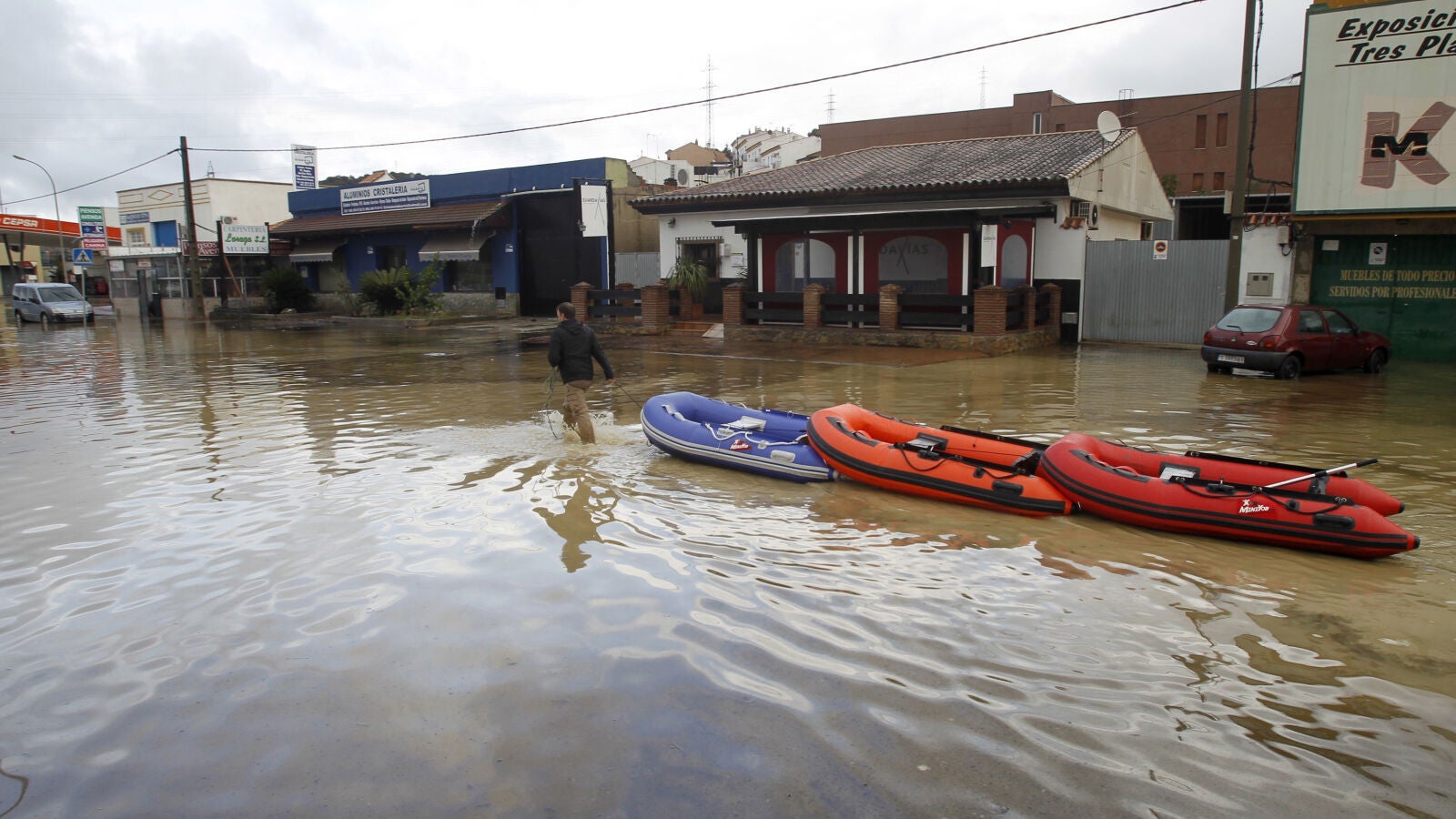 Las provincias de Cádiz y Málaga evalúan los daños causados por el temporal de lluvias