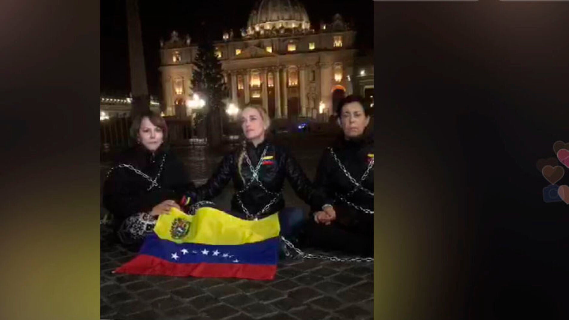 Lilian Tintori, con Mitzy Ledesma y Antonieta L&oacute;pez