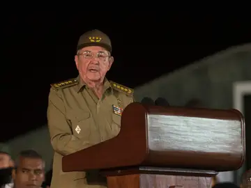 Raúl Castro durante su discurso Raúl Castro durante su discurso