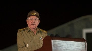 Raúl Castro durante su discurso