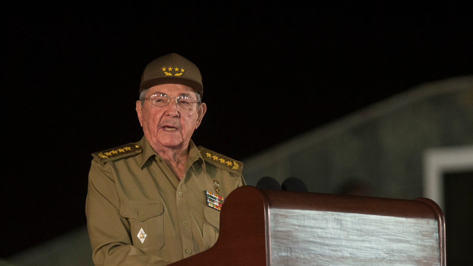 Raúl Castro durante su discurso Raúl Castro durante su discurso