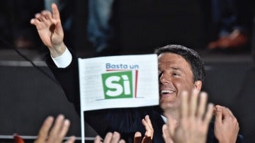 Último acto de campaña de Matteo Renzi