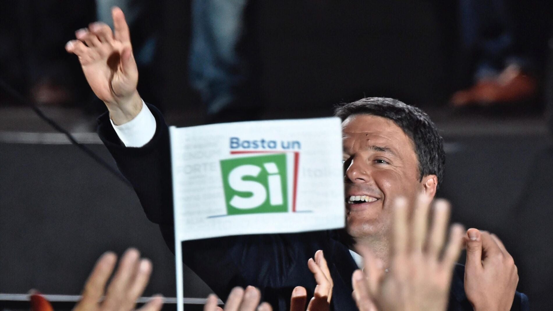&Uacute;ltimo acto de campa&ntilde;a de Matteo Renzi