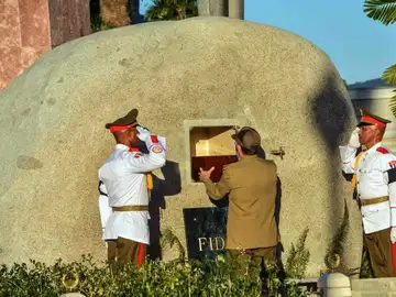 Las cenizas de Fidel Castro descansan en una roca Las cenizas de Fidel Castro descansan en una roca