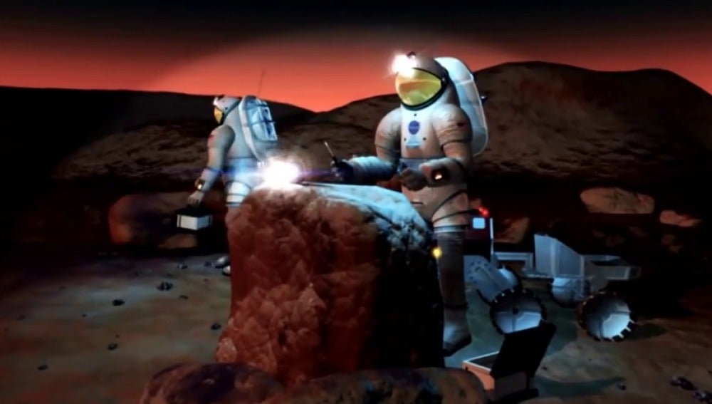 Frame 69.426184 de: El proyecto con androides "Valquiria" acondicionará el terreno de Marte ante la llegada del hombre