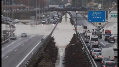 Continúa la alerta por fuertes lluvias en Cádiz, Málaga, Comunidad Valenciana y nordeste de Cataluña tras un fin de semana negro