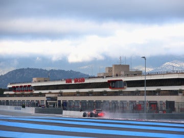 Vettel, rodando en el trazado del Paul Ricard