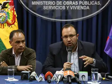 El ministro de Obras Públicas boliviano, Milton Claros El ministro de Obras Públicas boliviano, Milton Claros