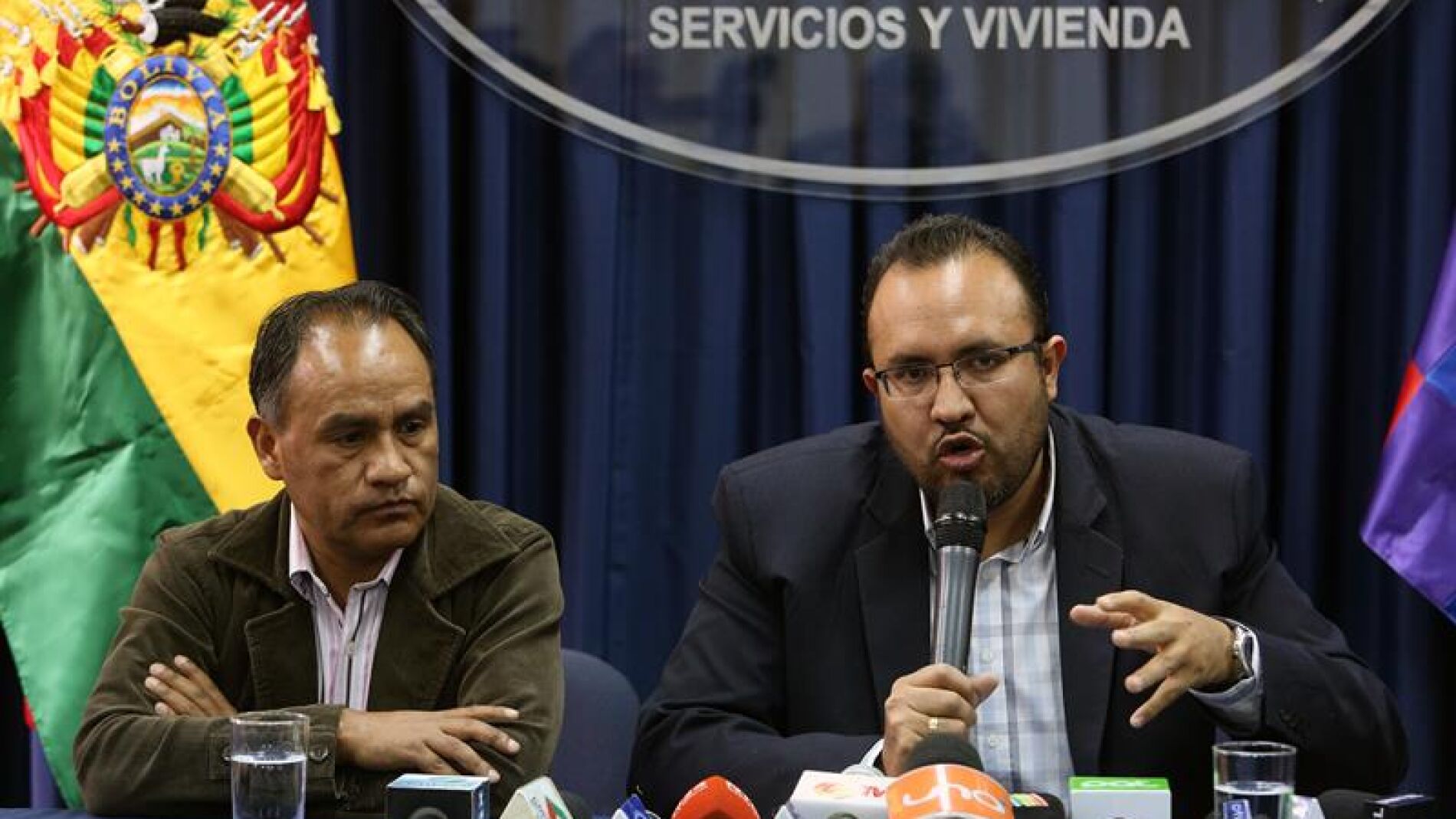 El ministro de Obras P&uacute;blicas boliviano, Milton Claros