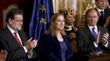 Mariano Rajoy en los actos por el aniversario de la Constitución