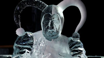 Una de las esculturas de hielo de Maguncia