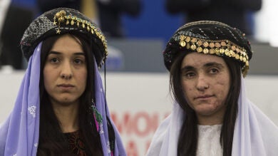 Nadia y Ají, esclavas sexuales de Daesh ganadoras del Sájarov: 
