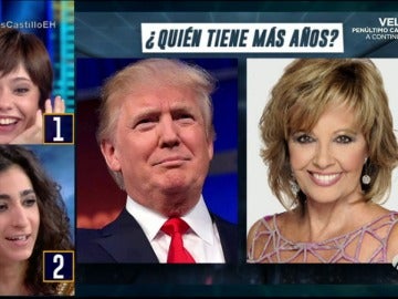 Frame 96.330472 de: QuiÃ©n tiene mÃ¡s aÃ±os, Donald Trump o MarÃ­a Teresa Campos