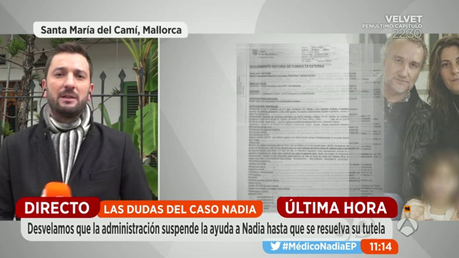 La Consellería de Baleares retira la ayuda económica a Nadia de manera cautelar