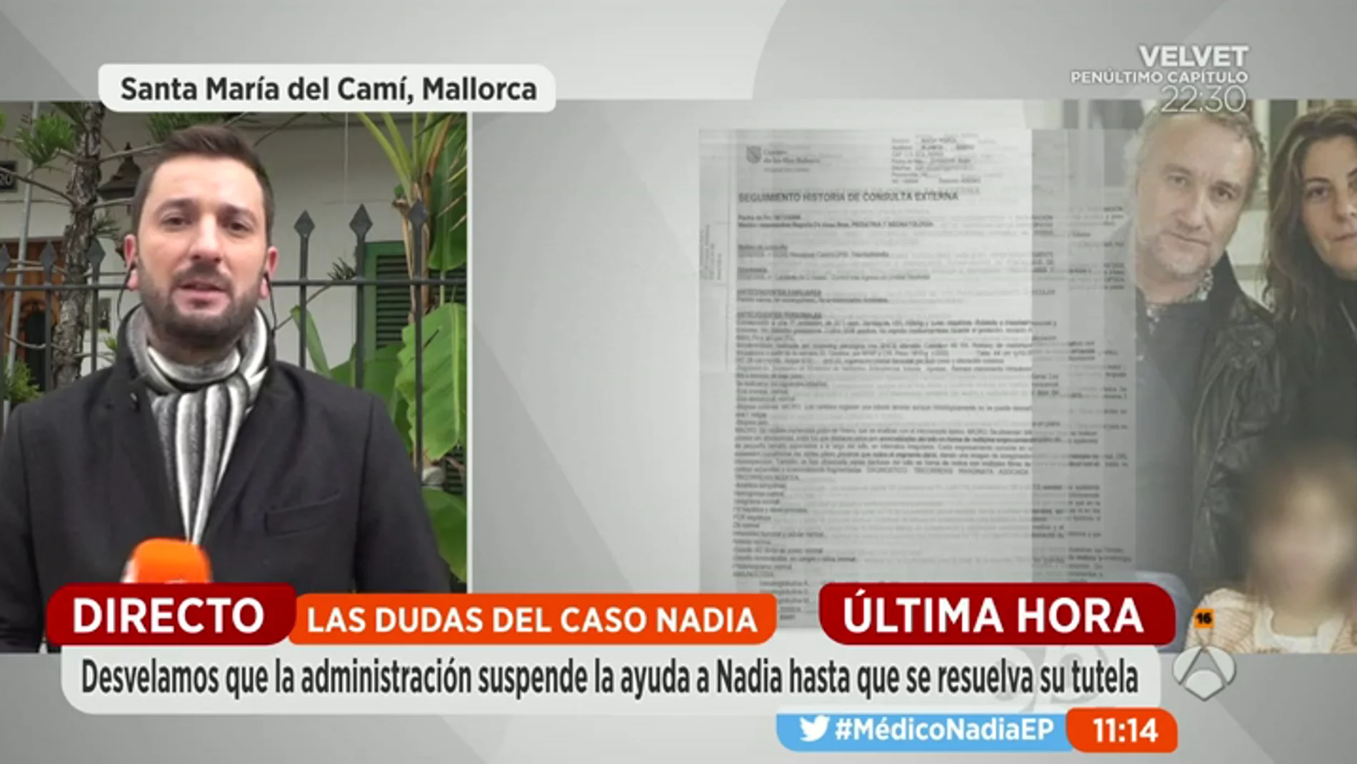 Frame 28.525593 de: La Consellería de Baleares retira la ayuda económica a Nadia de manera cautelar