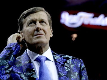 Craig Sager, en Cleveland durante la serie final de la NBA de la pasada temporada