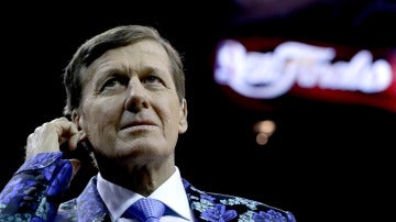 Craig Sager, en Cleveland durante la serie final de la NBA de la pasada temporada