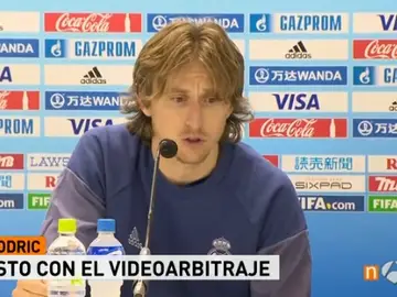 Luka Modric, en rueda de prensa Luka Modric, en rueda de prensa