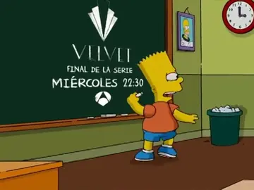 Frame 7.458404 de: Bart Simpson te recuerda que el próximo miércoles, Antena 3 emite el capítulo final de 'Velvet' (a las 22:30h) Frame 7.458404 de: Bart Simpson te recuerda que el próximo miércoles, Antena 3 emite el capítulo final de 'Velvet' (a las 22:30h)