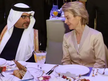 Ursula von der Leyen, en su visita Ursula von der Leyen, en su visita