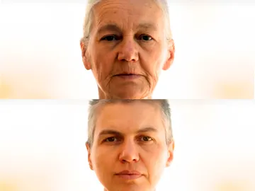 El rostro refleja el paso del tiempo El rostro refleja el paso del tiempo