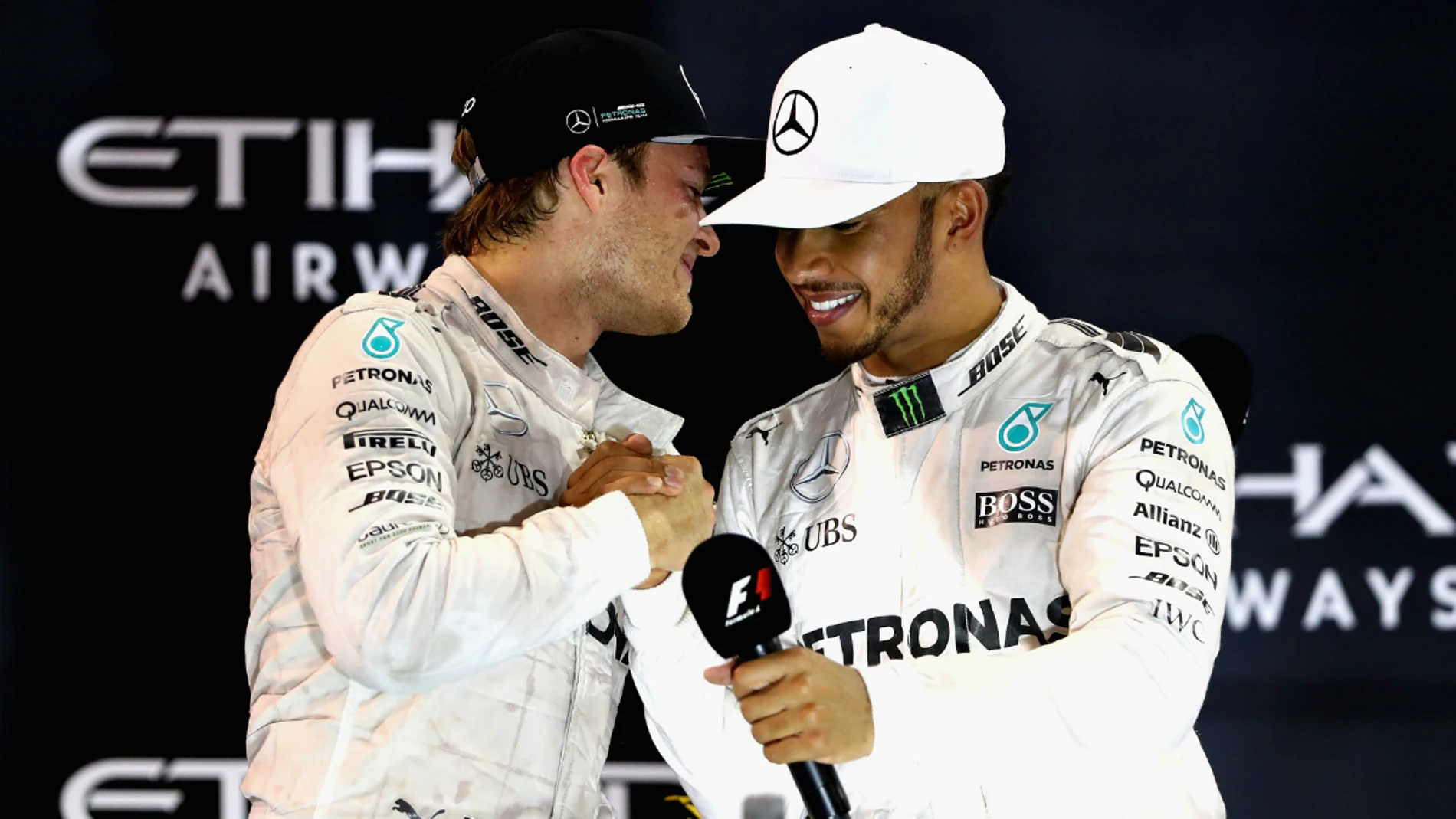 Nico Rosberg, con Hamilton