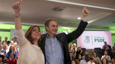 Zapatero se posiciona al lado de Susana Díaz: 